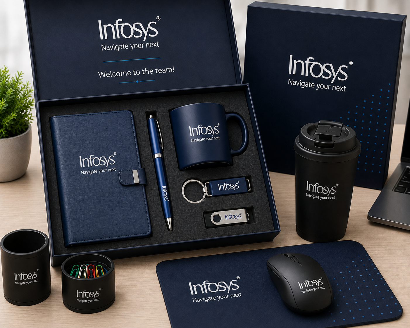 Customized employee welcome kit for corporate onboarding
